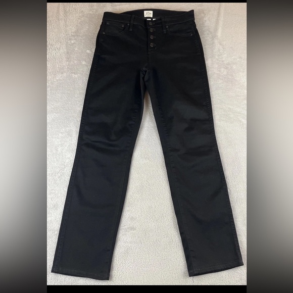 J. Crew Denim - J Crew Vintage Straight Leg black denim jeans size 29